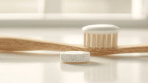 Oral postbiotic chewable tablet for gum and teeth health