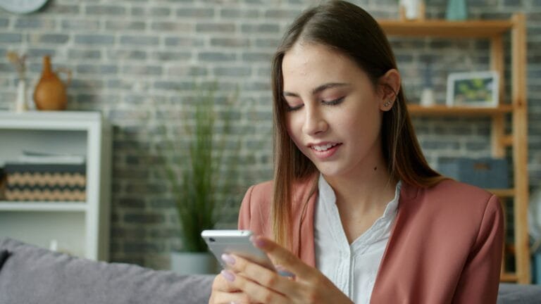 Woman experiencing blurry near vision and eye strain, natural vision support supplement concept