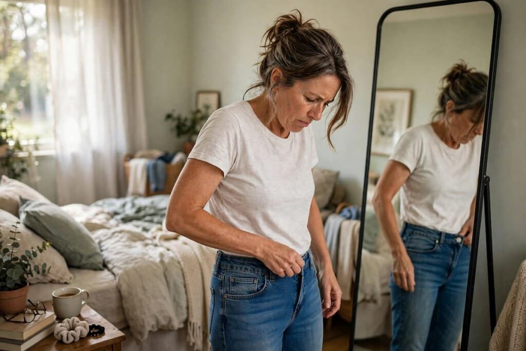 gaining belly fat after 40