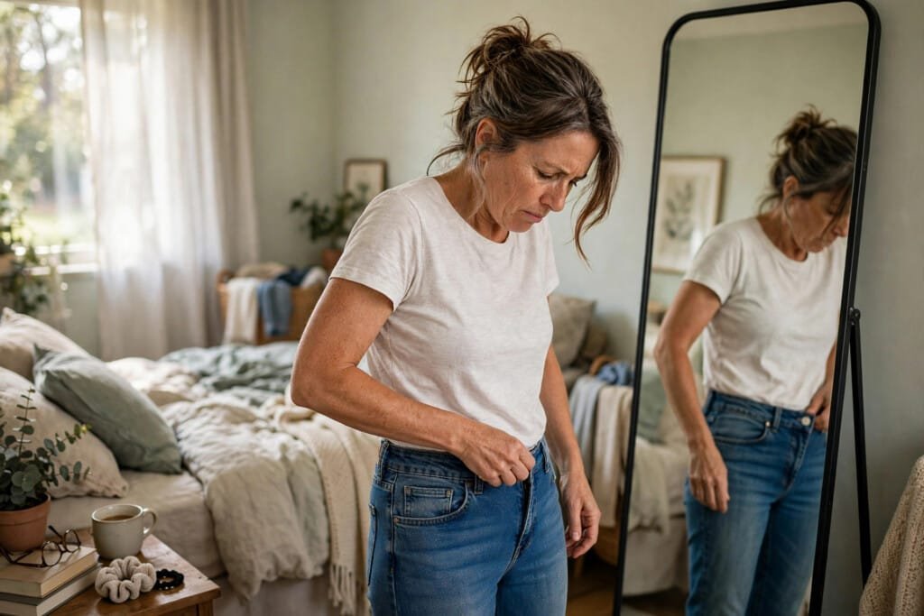 gaining belly fat after 40