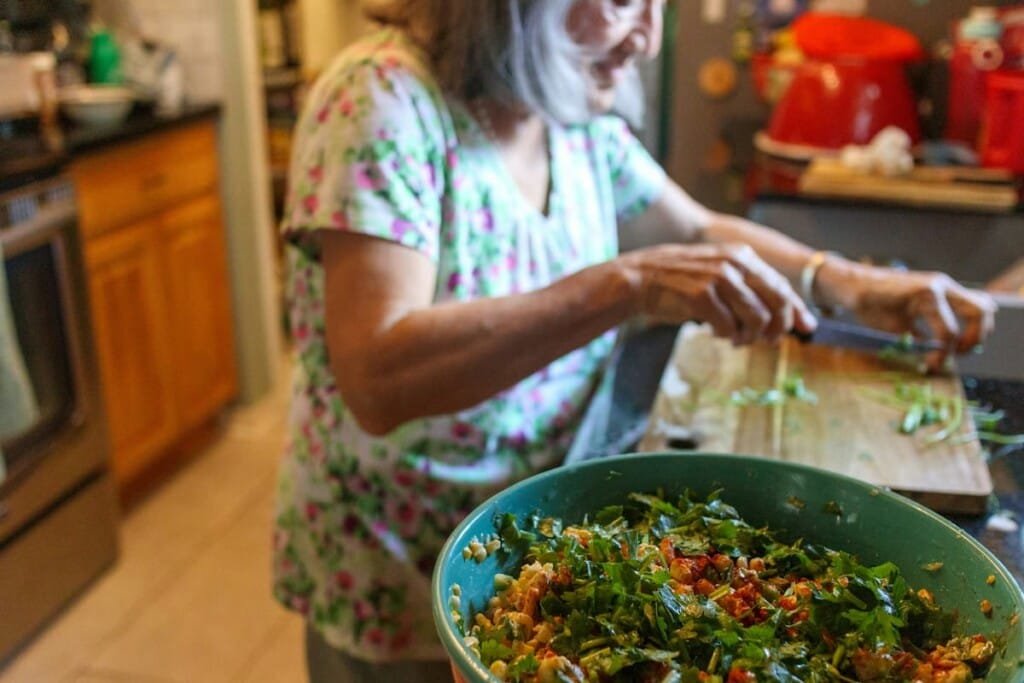 healthy balanced meal for women during menopause